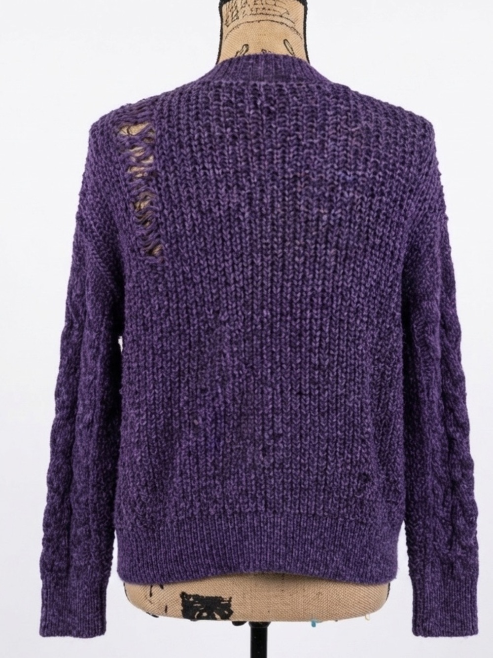 Select Trend  Sweater with ‘Distressed’ Back - Picture 4 of 10